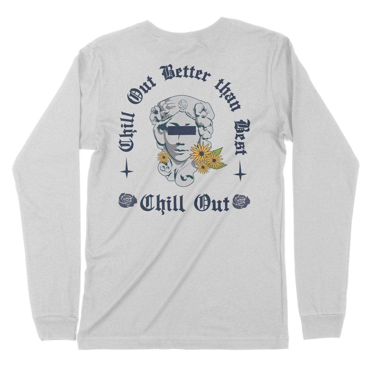 Chill Out | Back Print | Long-Sleeve T-Shirt | Premium Quality Streetw Chroma Clothing