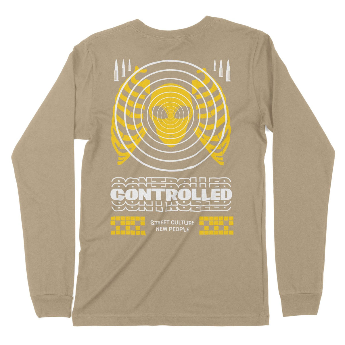 Controlled | Back Print | Long-Sleeve T-Shirt | Premium Quality Street Chroma Clothing