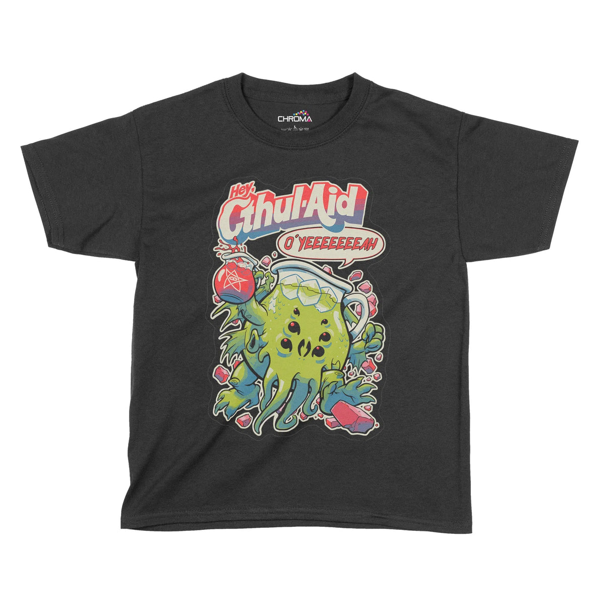 Cthul-Aid Halloween Kids T-Shirt | Premium Halloween Clothing Chroma Clothing