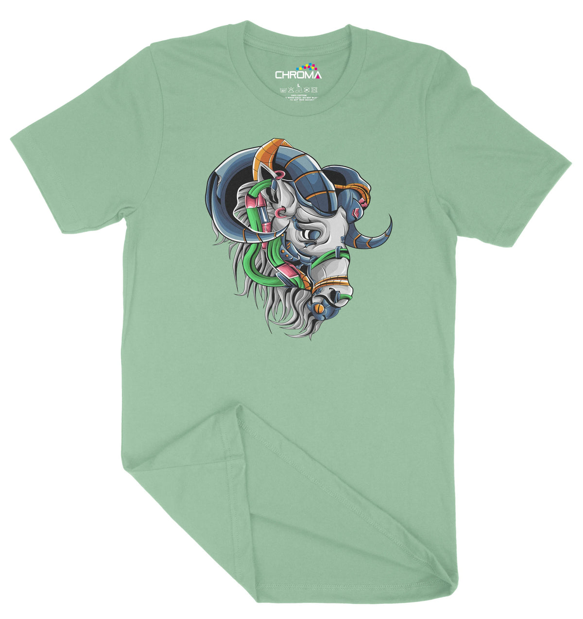 Cyberpunk Goat Unisex Adult T-Shirt | Premium Quality Streetwear Chroma Clothing
