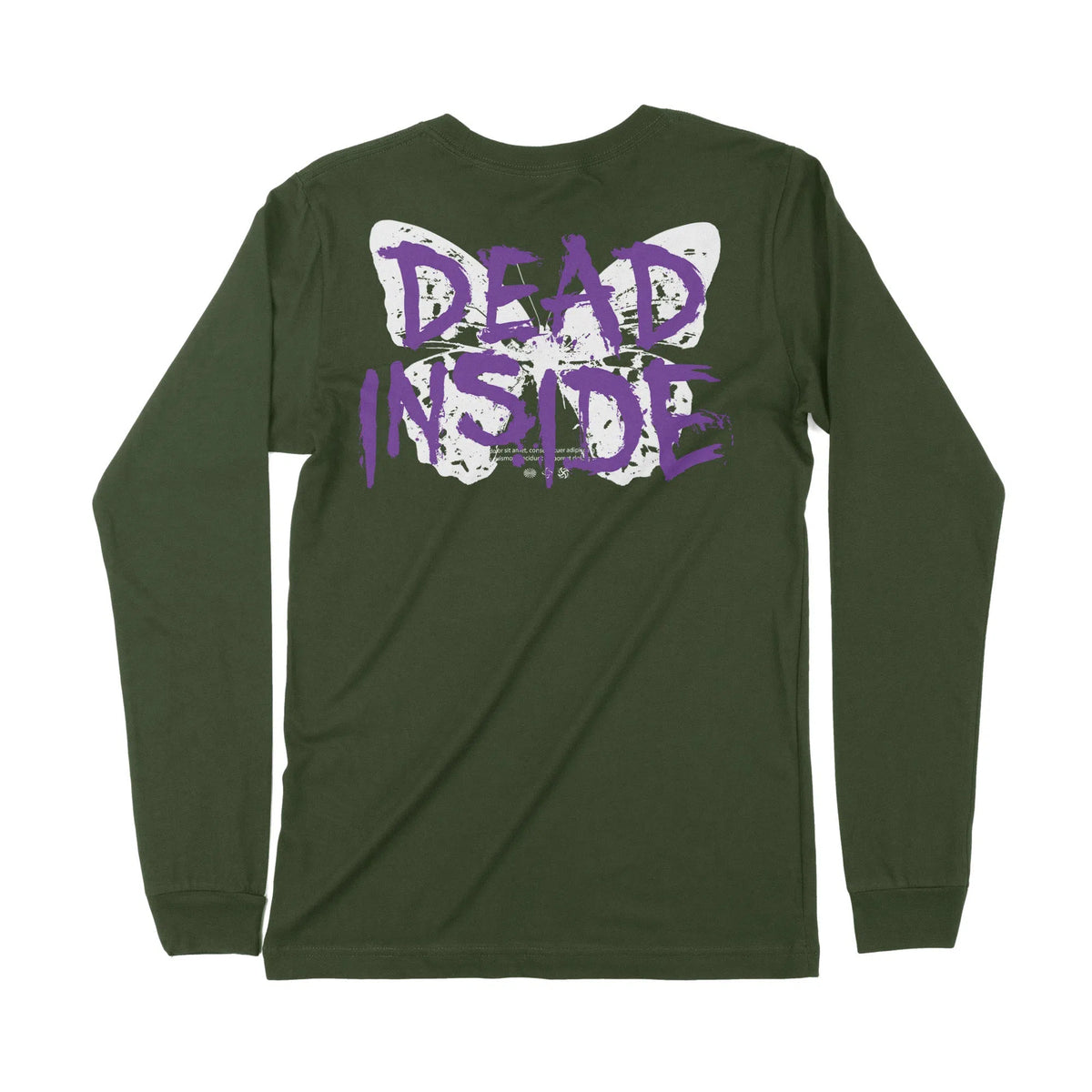 Dead Inside | Back Print | Long-Sleeve T-Shirt | Premium Quality Stree Chroma Clothing