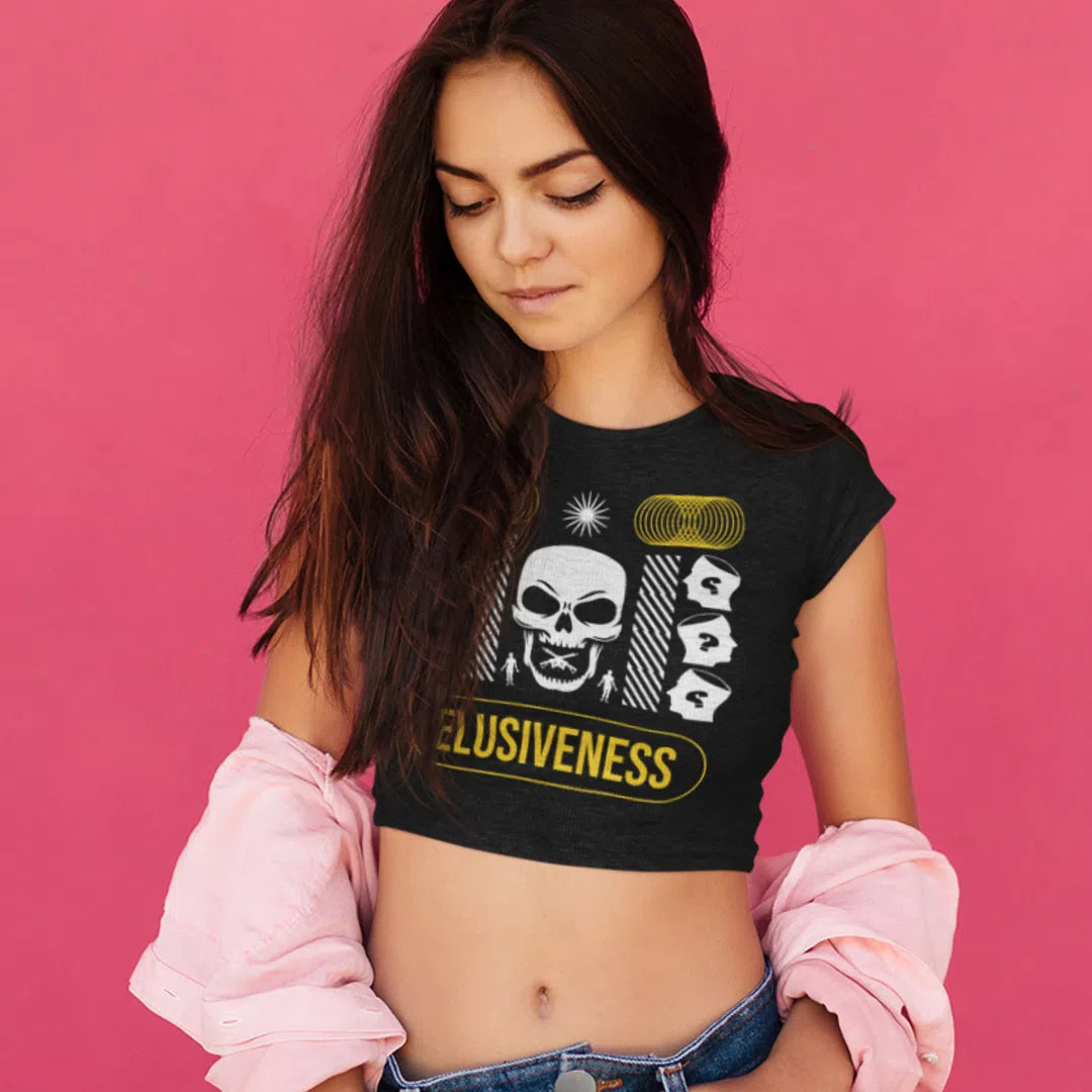 Elusiveness | Women's Cropped T-Shirt Chroma Clothing