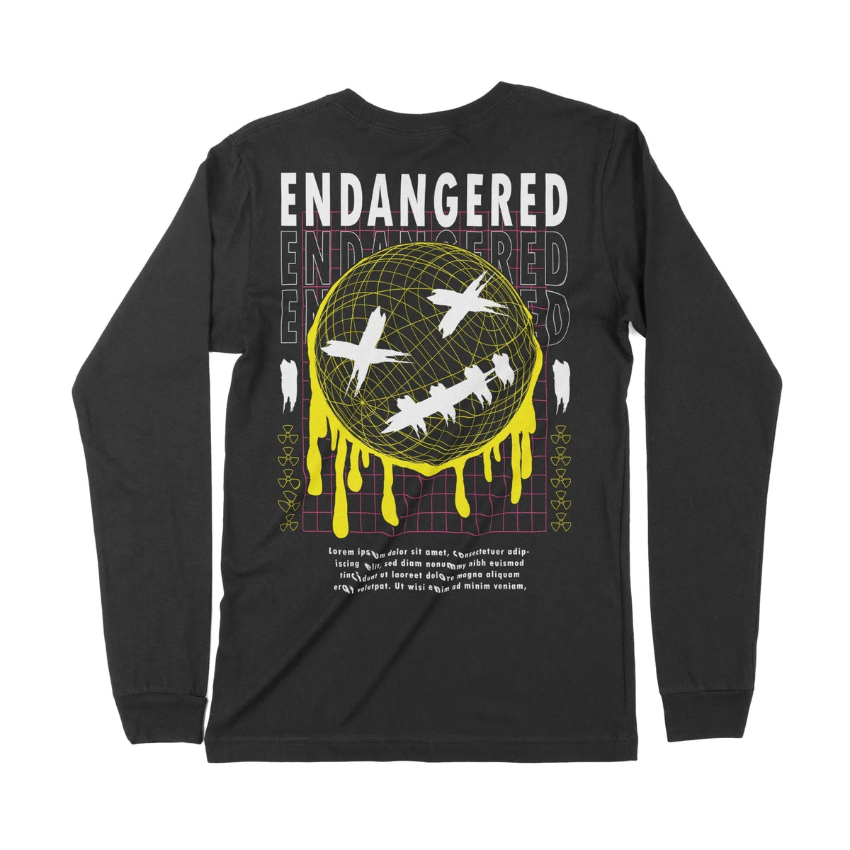 Endangered | Back Print | Long-Sleeve T-Shirt | Premium Quality Street Chroma Clothing