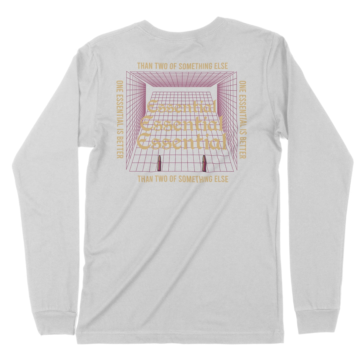Essential | Back Print | Long-Sleeve T-Shirt | Premium Quality Streetw Chroma Clothing