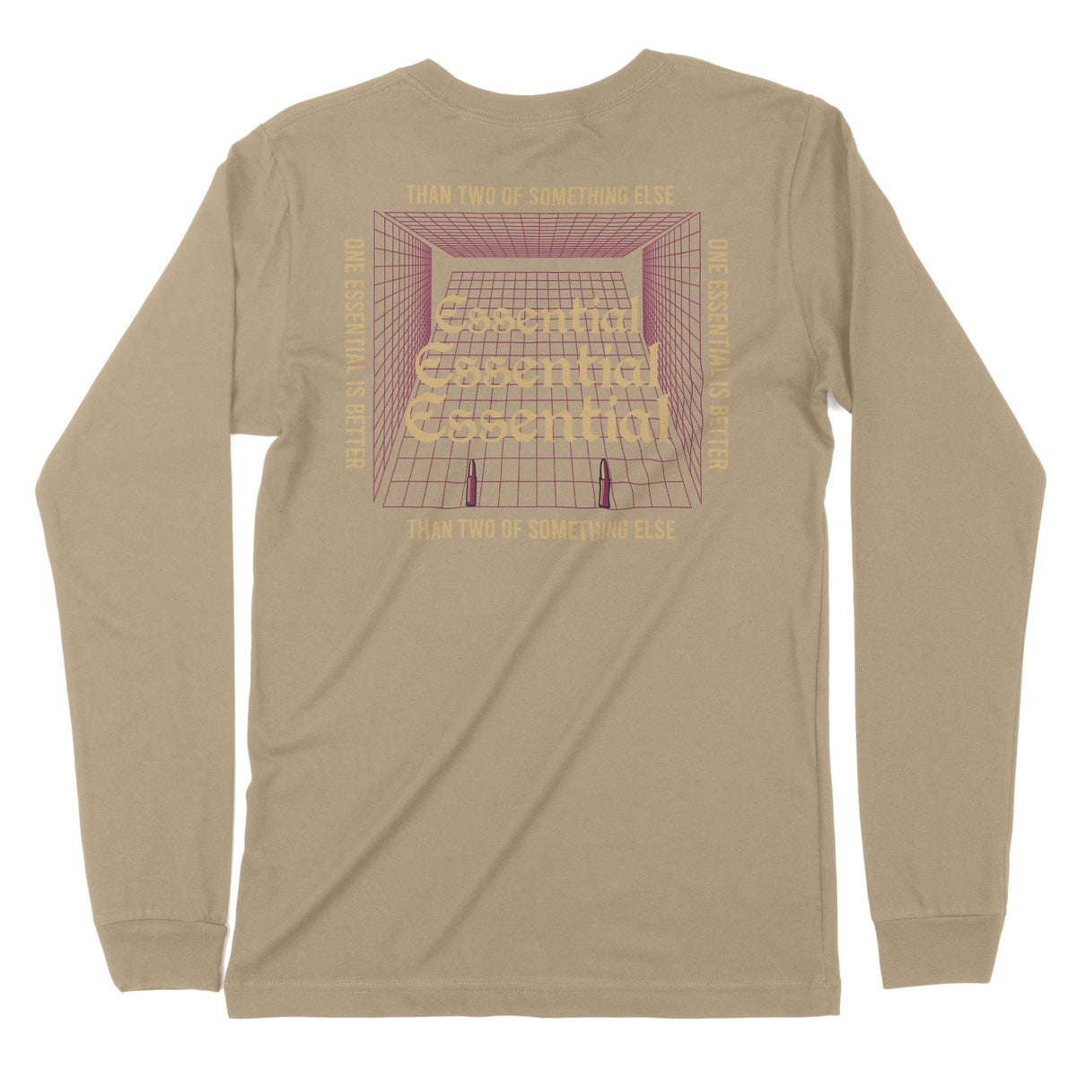 Essential | Back Print | Long-Sleeve T-Shirt | Premium Quality Streetw Chroma Clothing