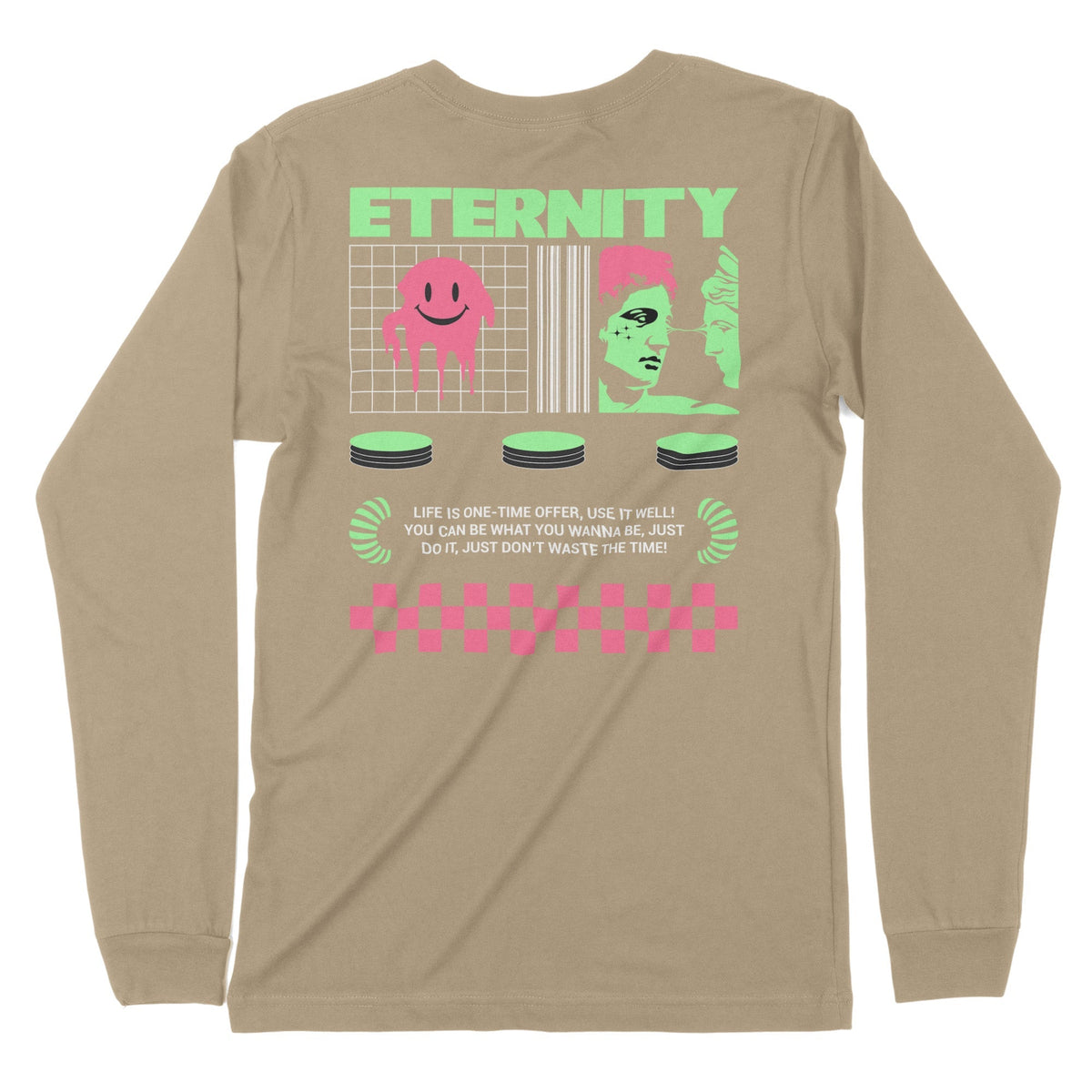 Eternity | Back Print | Long-Sleeve T-Shirt | Premium Quality Streetwe Chroma Clothing