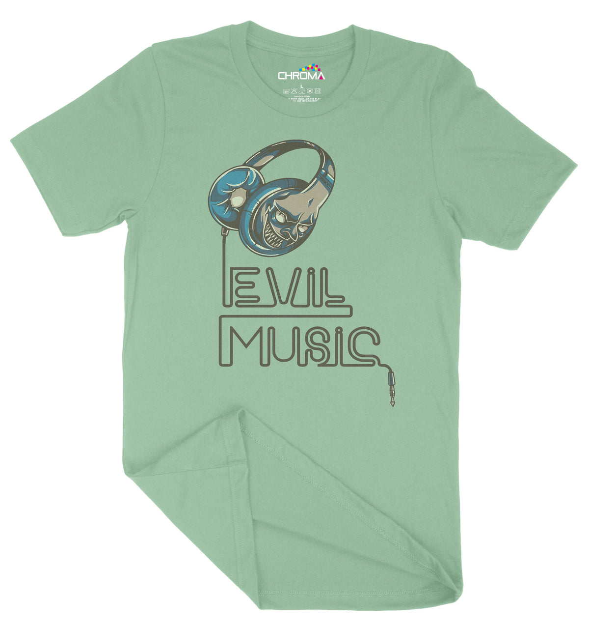 Evil Music Unisex Adult T-Shirt | Premium Quality Streetwear Chroma Clothing