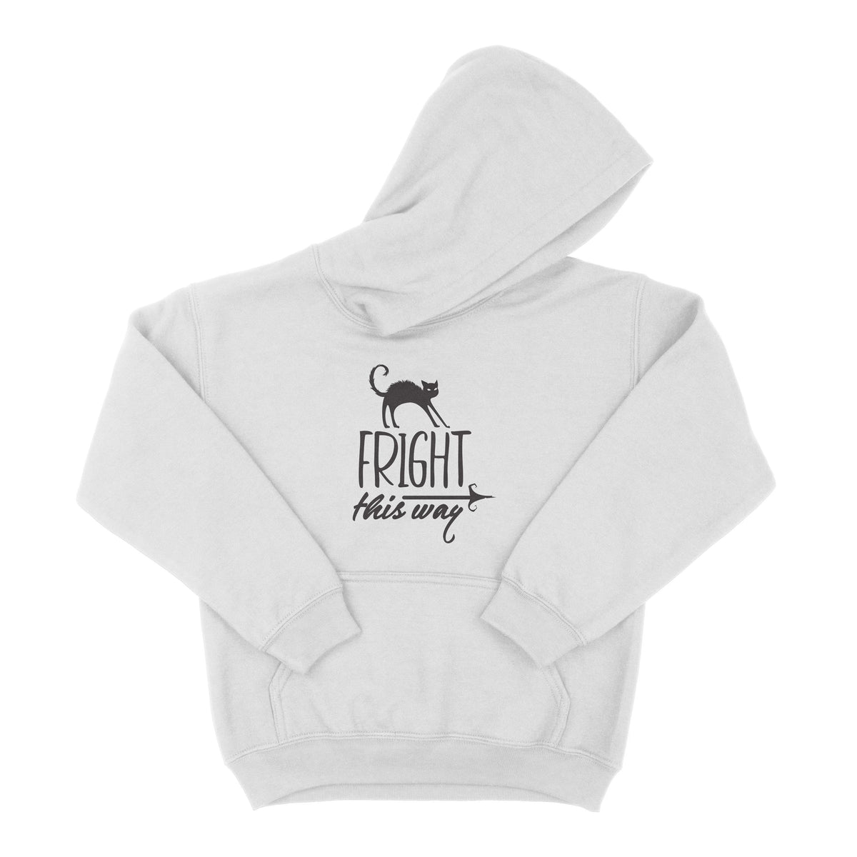 Fright This Way Halloween Costume Unisex Youth Hoodie | Premium Hallow Chroma Clothing