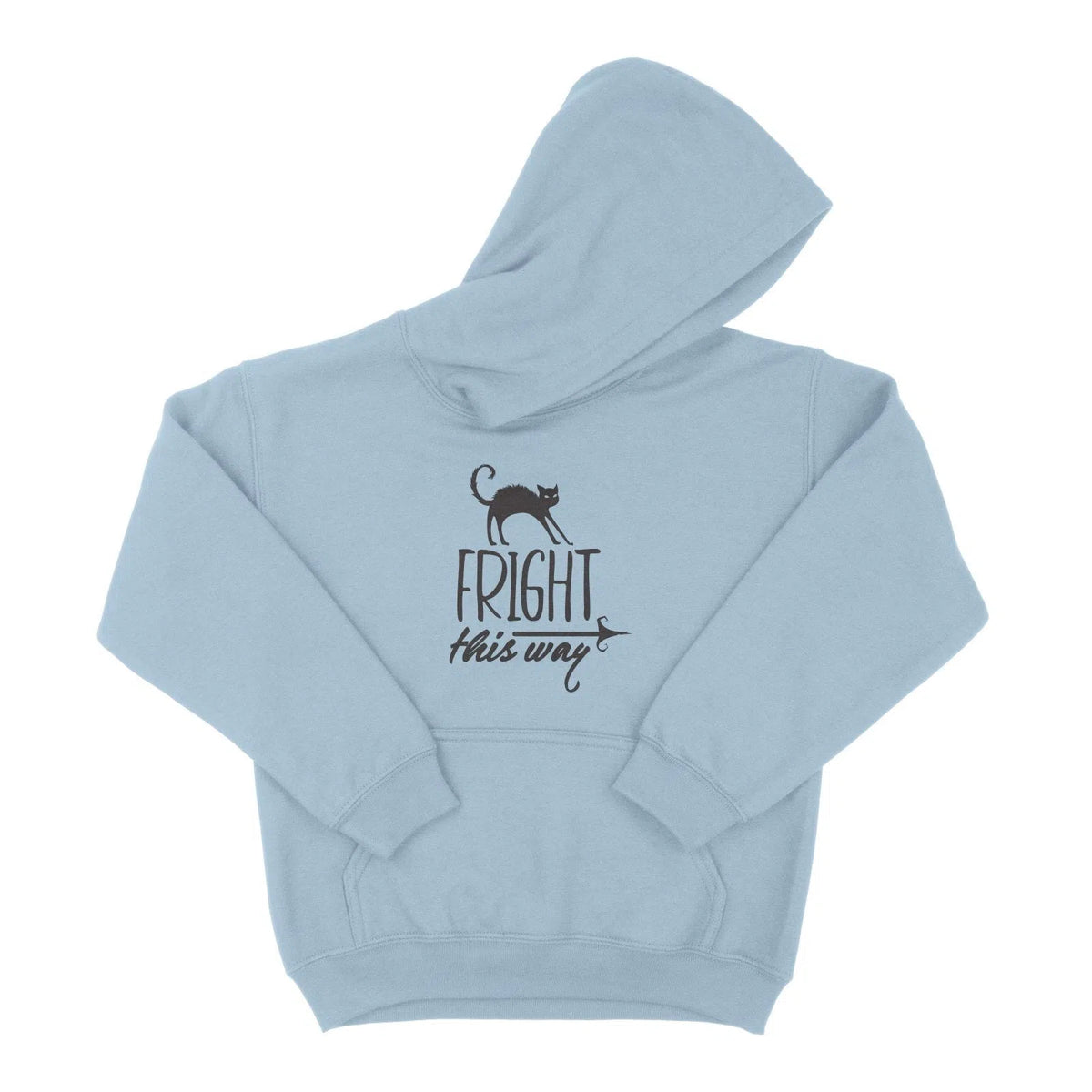 Fright This Way Halloween Costume Unisex Youth Hoodie | Premium Hallow Chroma Clothing