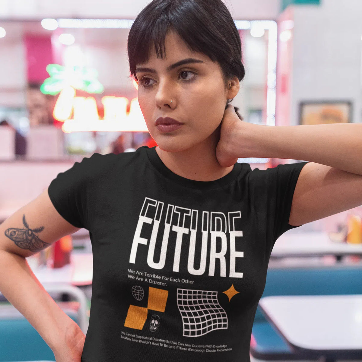 Future | Women's Cropped T-Shirt Chroma Clothing