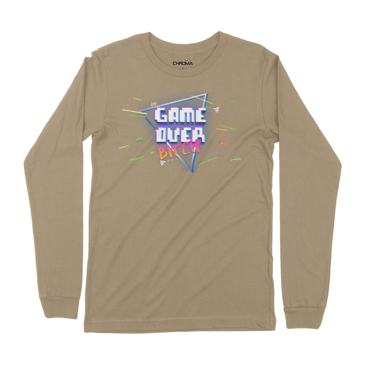 Game Over Bitch | Long-Sleeve T-Shirt | Premium Quality Streetwear Chroma Clothing
