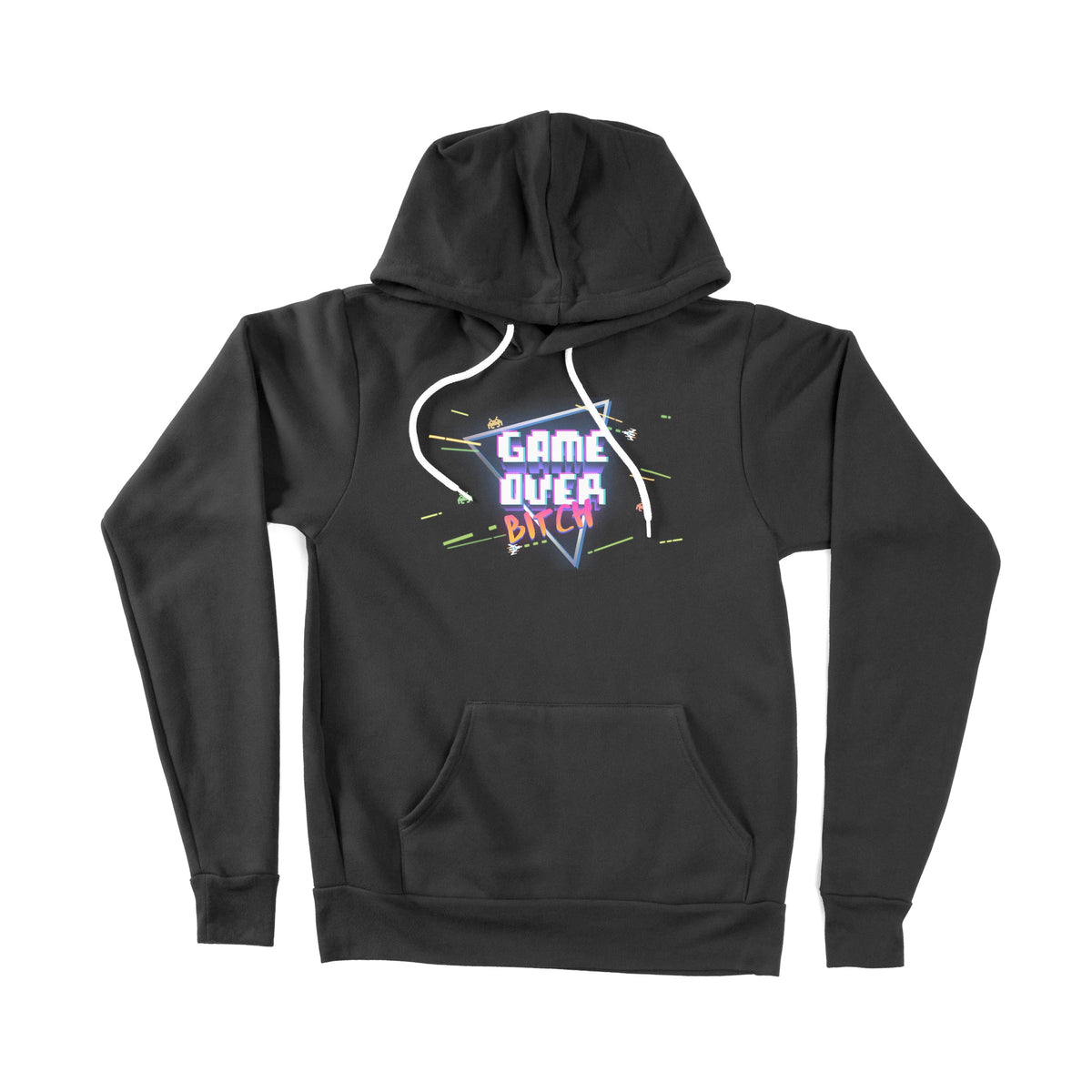 Game Over Bitch Unisex Adult Pullover Hoodie | Premium Quality Streetw Chroma Clothing