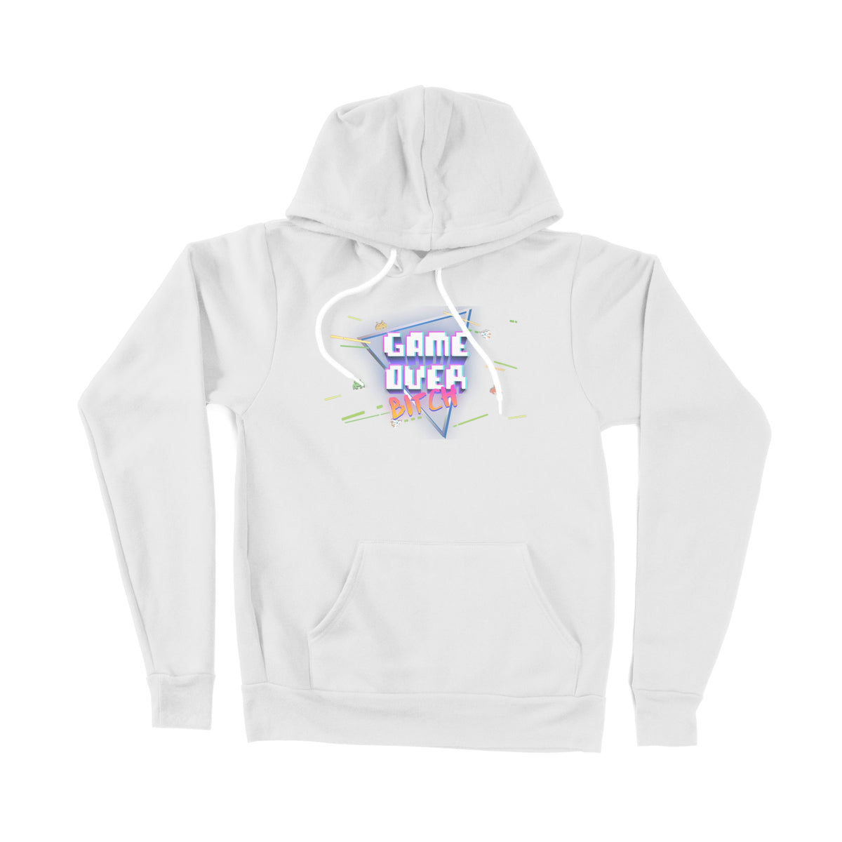 Game Over Bitch Unisex Adult Pullover Hoodie | Premium Quality Streetw Chroma Clothing