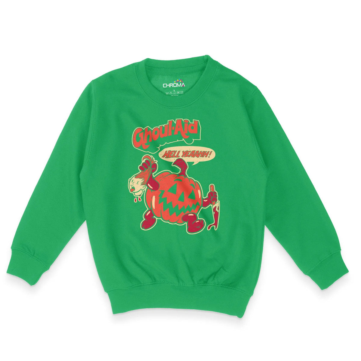 Ghoul-Aid Halloween Unisex Youth Sweatshirt | Premium Halloween Clothi Chroma Clothing