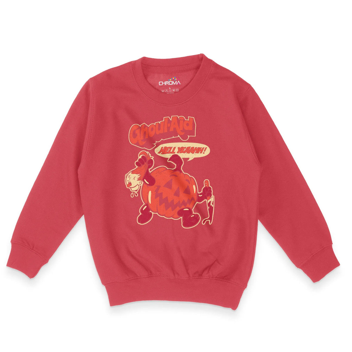 Ghoul-Aid Halloween Unisex Youth Sweatshirt | Premium Halloween Clothi Chroma Clothing