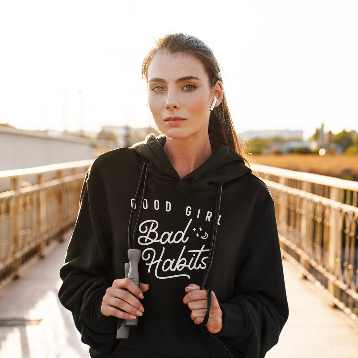 Good Girl Bad Habits Unisex Adult Pullover Hoodie Chroma Clothing