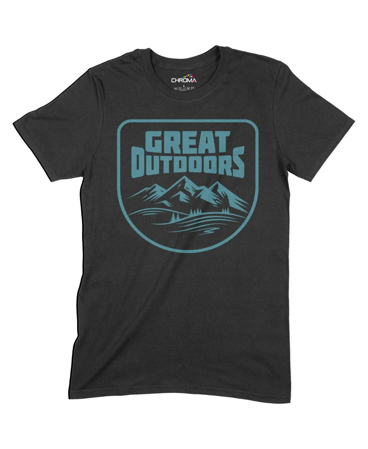 Great Outdoors Unisex Adult T-Shirt Chroma Clothing
