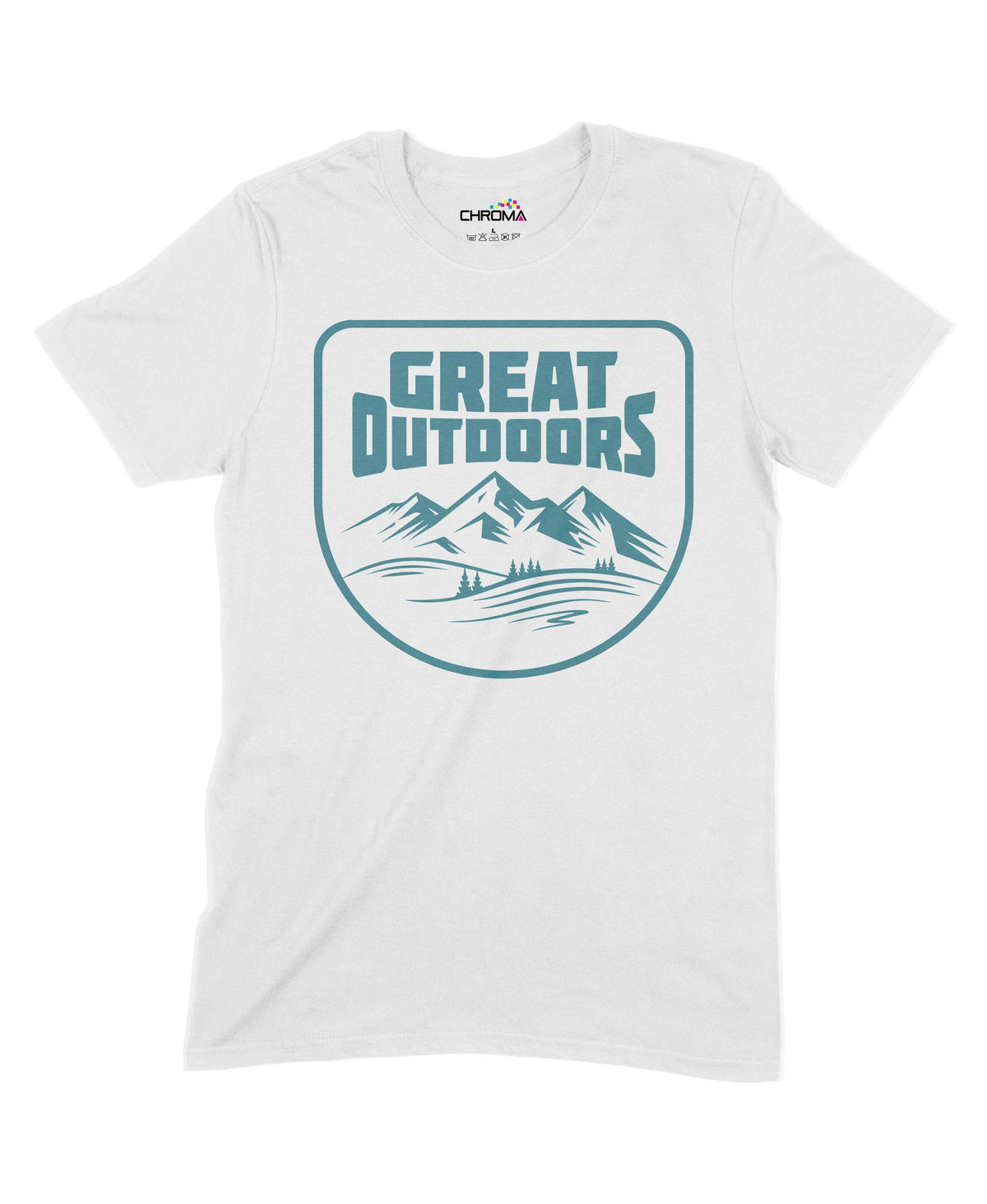 Great Outdoors Unisex Adult T-Shirt Chroma Clothing