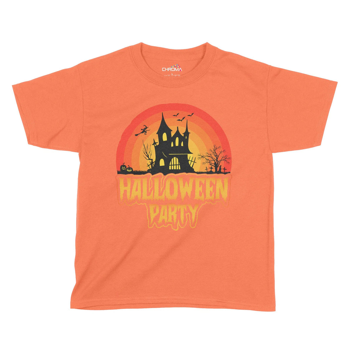 Halloween Party Kids T-Shirt | Premium Halloween Clothing Chroma Clothing