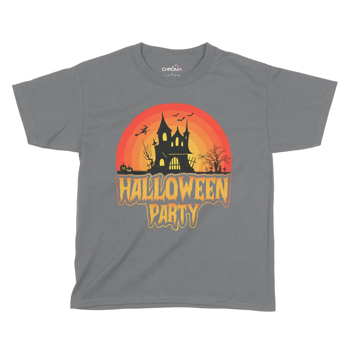 Halloween Party Kids T-Shirt | Premium Halloween Clothing Chroma Clothing