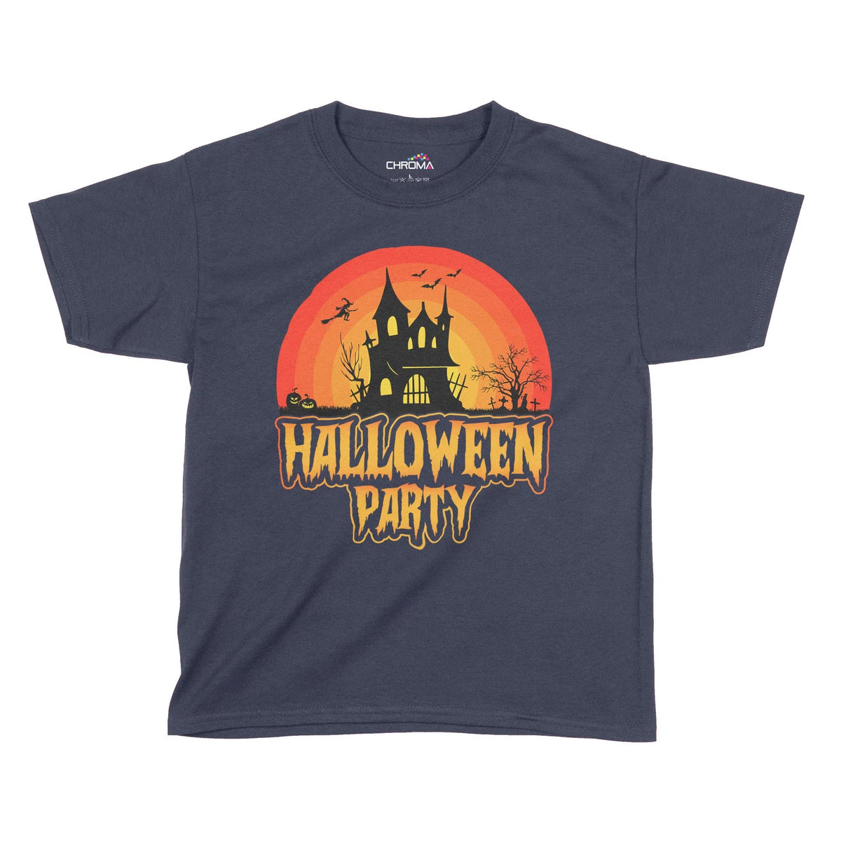 Halloween Party Kids T-Shirt | Premium Halloween Clothing Chroma Clothing