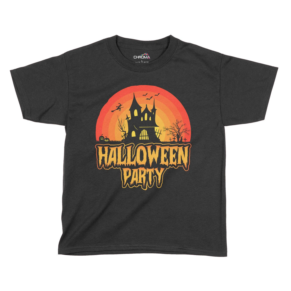 Halloween Party Kids T-Shirt | Premium Halloween Clothing Chroma Clothing