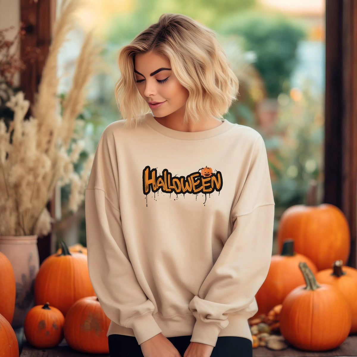 Halloween Time Women's Premium Snug Sweater | Premium Halloween Clothi Chroma Clothing