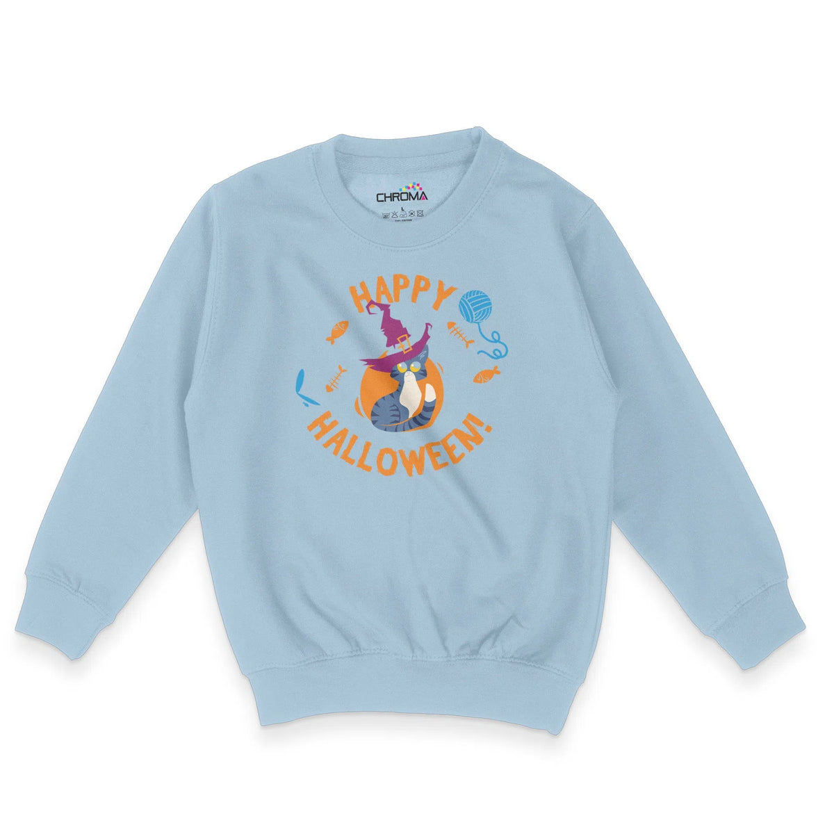 Happy Halloween Unisex Youth Sweatshirt | Premium Halloween Clothing Chroma Clothing