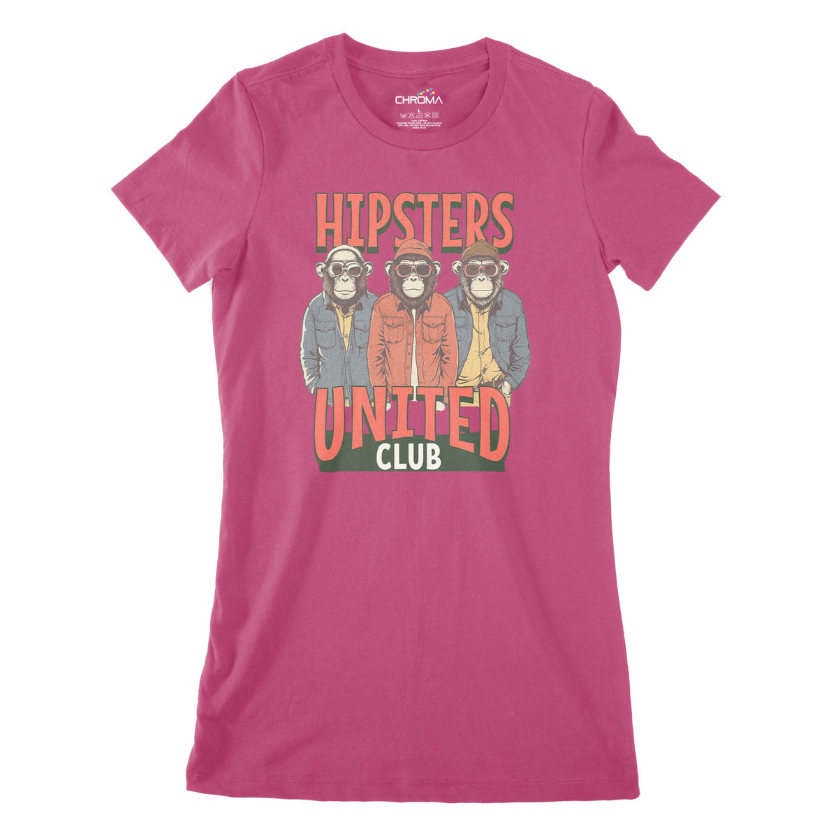 Hipsters United Club Women's Classic Fitted T-Shirt Chroma Clothing