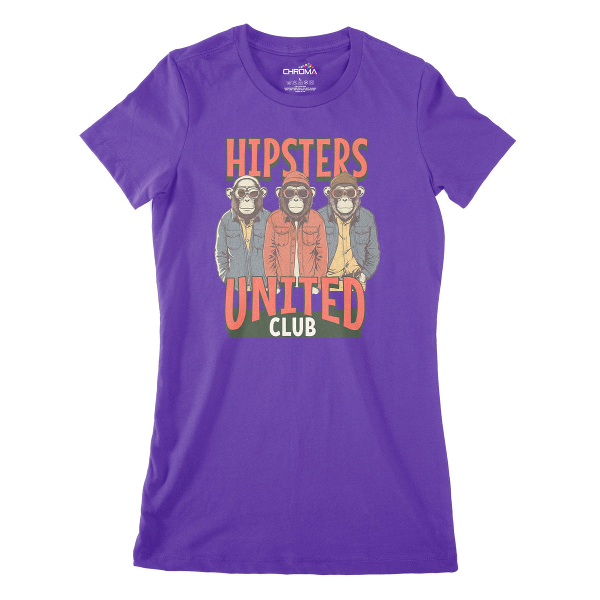 Hipsters United Club Women's Classic Fitted T-Shirt Chroma Clothing