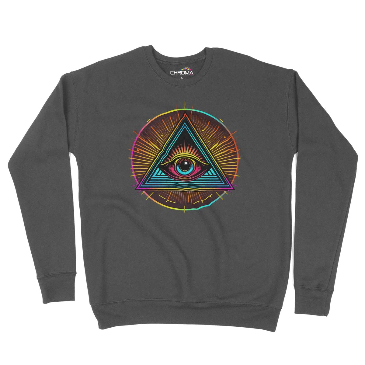 Illuminati Eye Of God Unisex Adult Sweatshirt Chroma Clothing