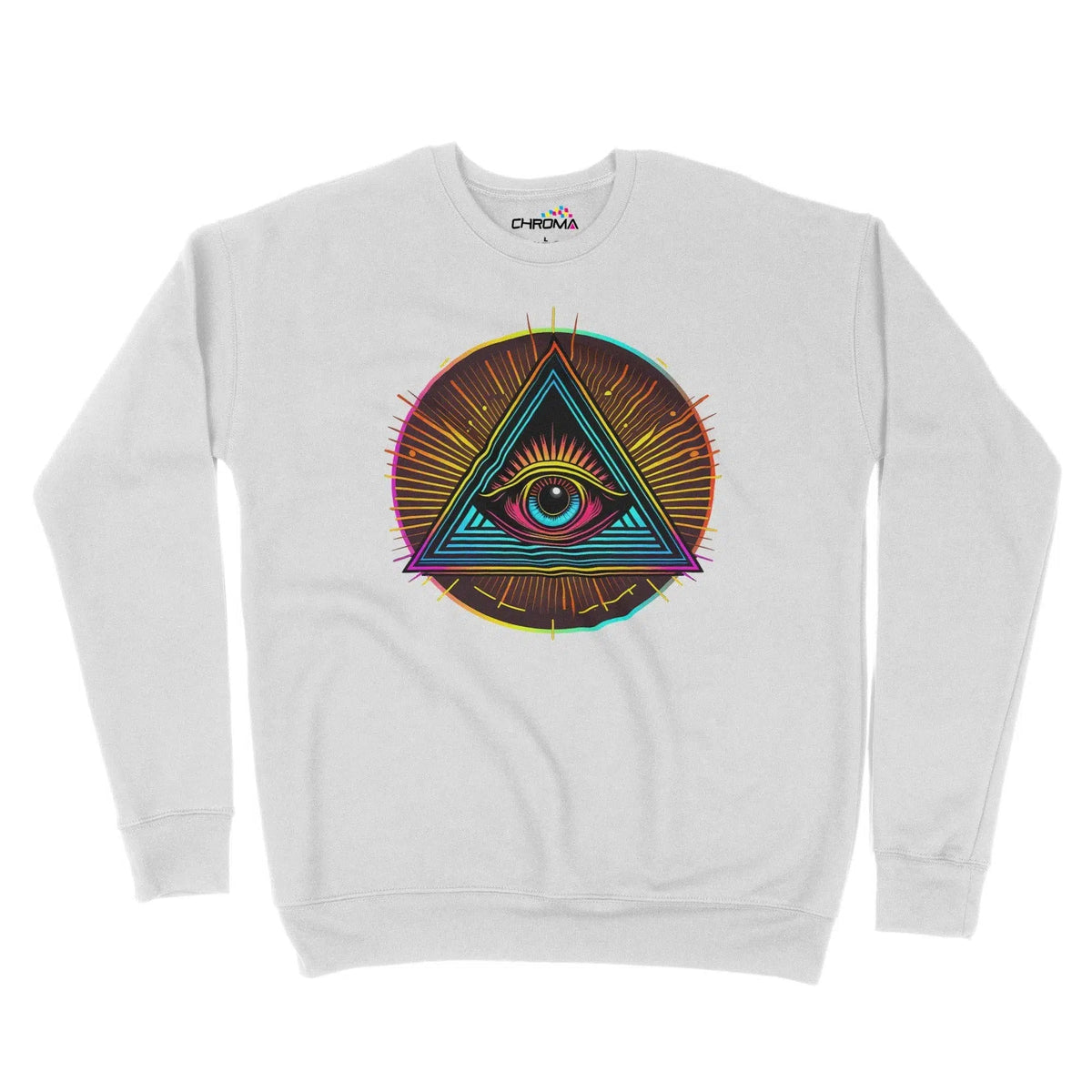 Illuminati Eye Of God Unisex Adult Sweatshirt Chroma Clothing