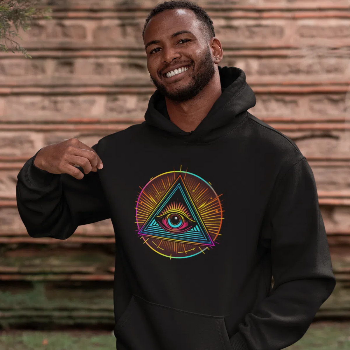 Illuminati The Eye Of God Unisex Adult Pullover Hoodie Chroma Clothing