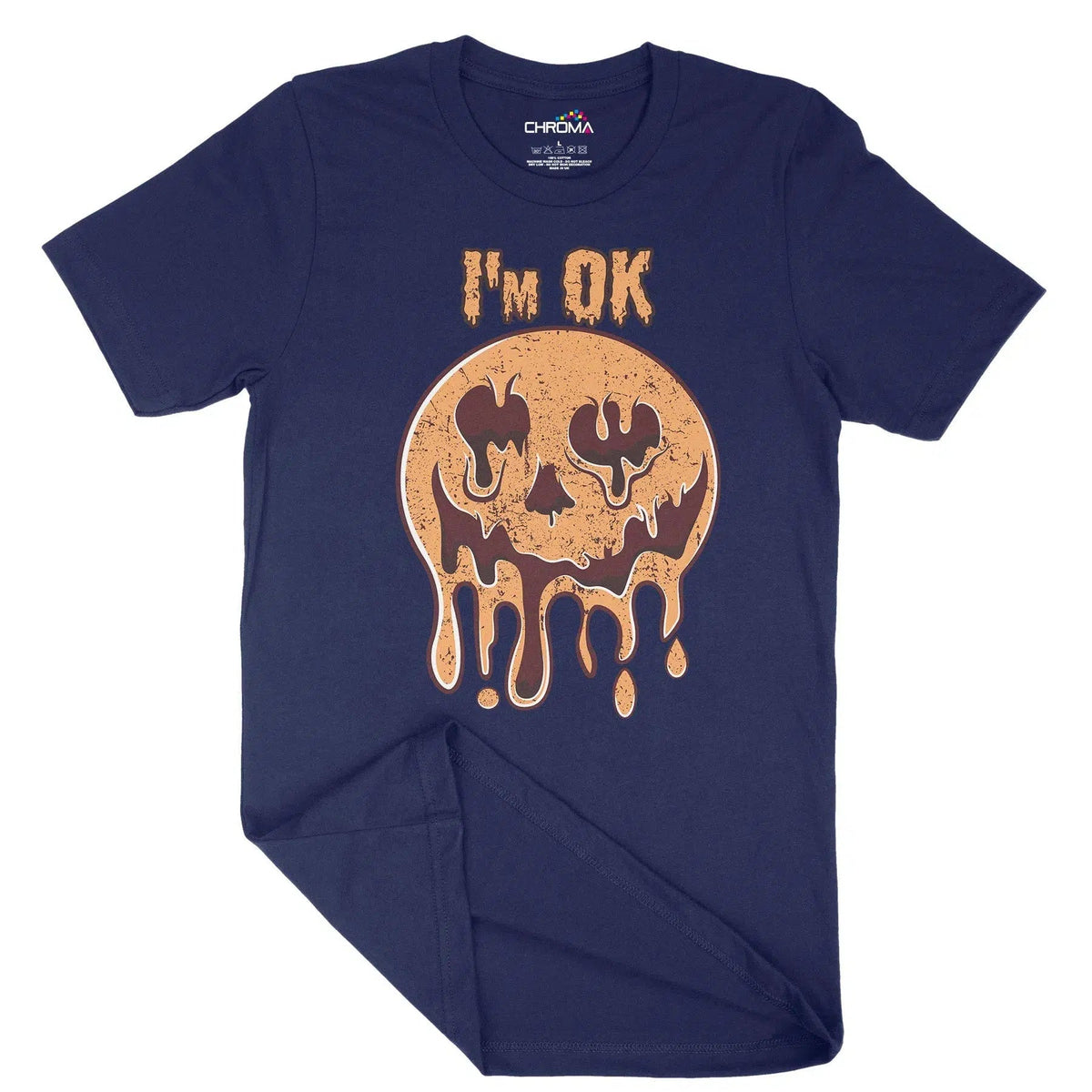 I'M Ok Pumpkin Unisex Adult T-Shirt | Premium Halloween Clothing Chroma Clothing