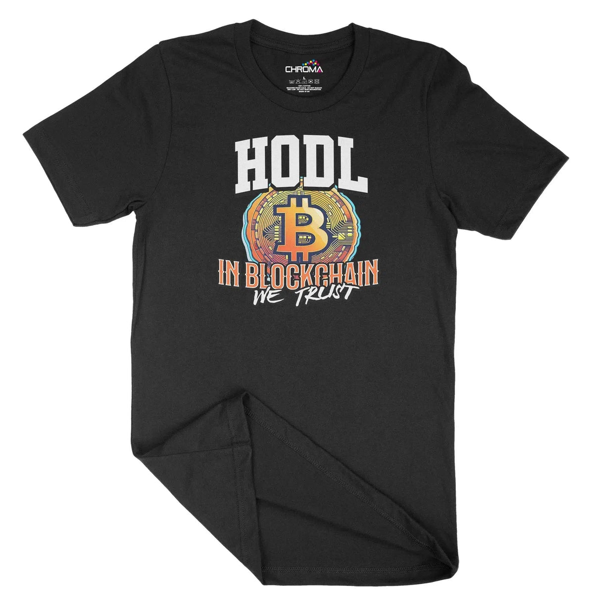 In Blockchain We Trust Unisex Adult T-Shirt Chroma Clothing