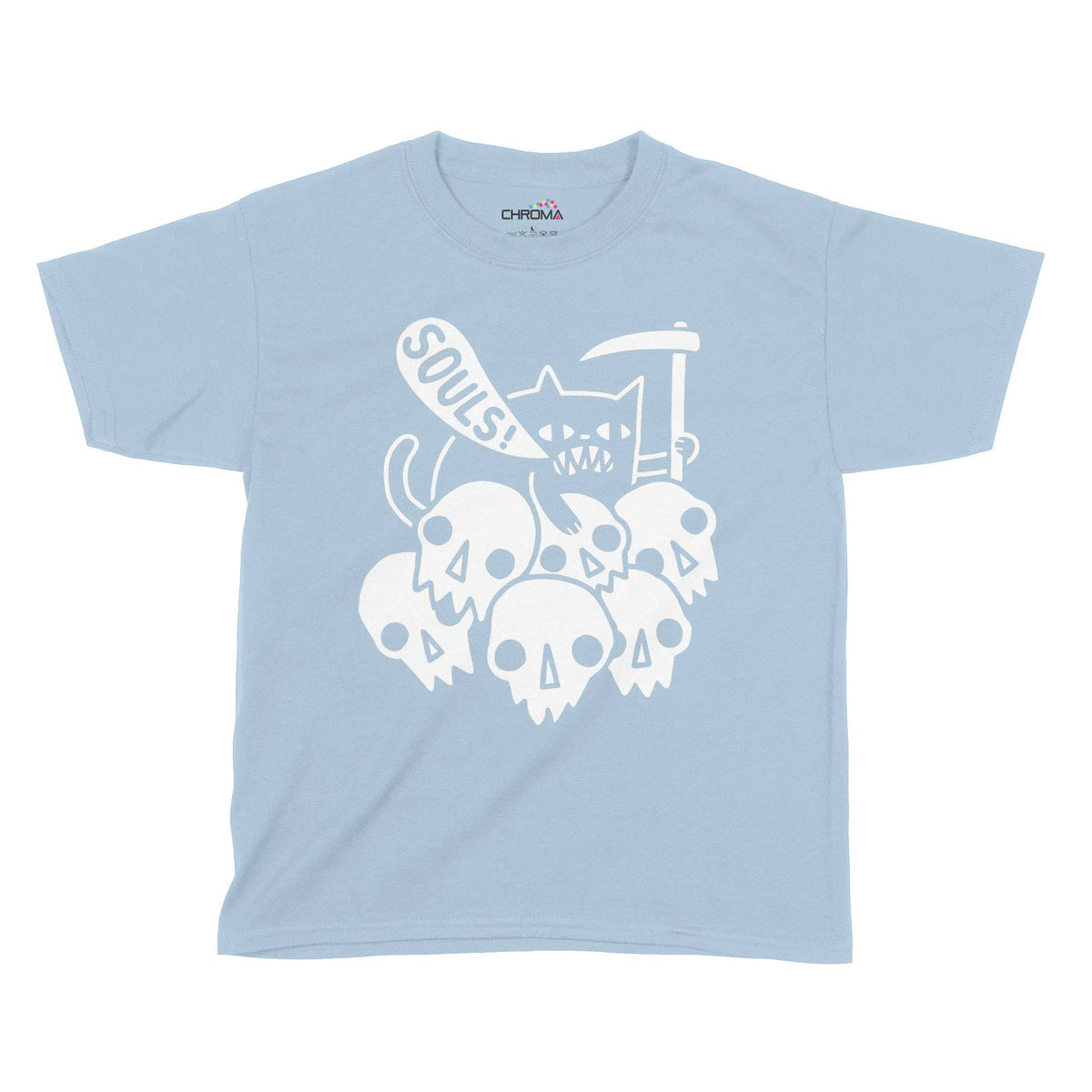 Kitten Souls Halloween Kids T-Shirt | Premium Halloween Clothing Chroma Clothing