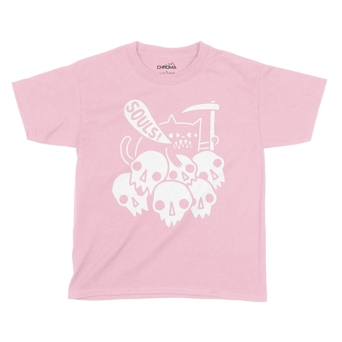 Kitten Souls Halloween Kids T-Shirt | Premium Halloween Clothing Chroma Clothing