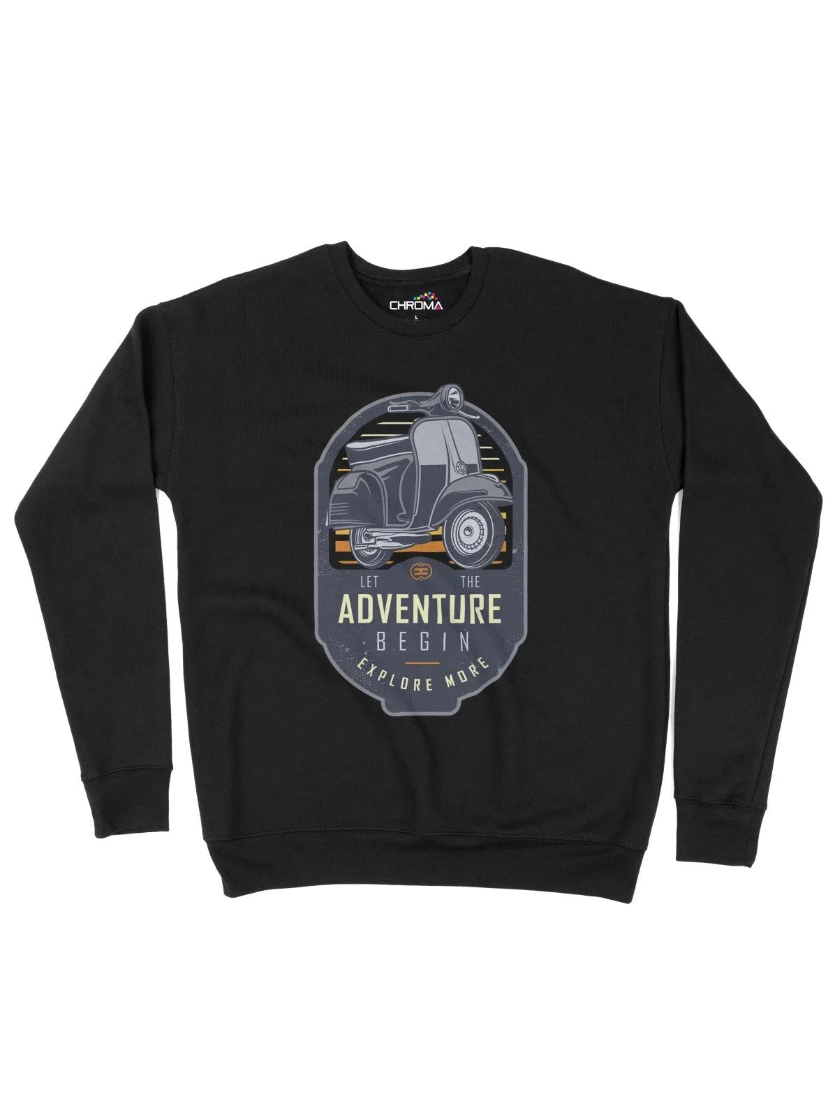 Let The Adventure Begin Unisex Adult Sweatshirt Chroma Clothing