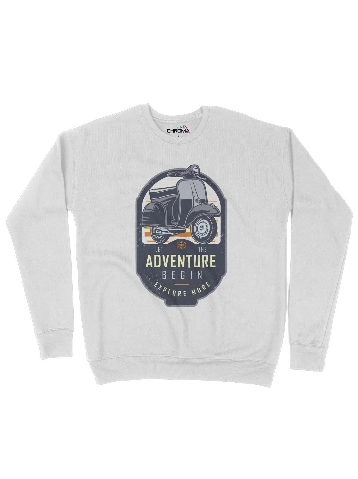 Let The Adventure Begin Unisex Adult Sweatshirt Chroma Clothing