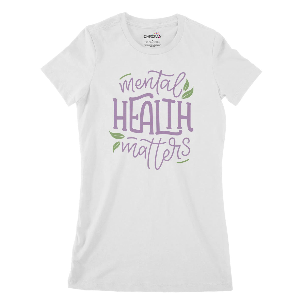 Mental Health Matters Women's Classic Fitted T-Shirt Chroma Clothing