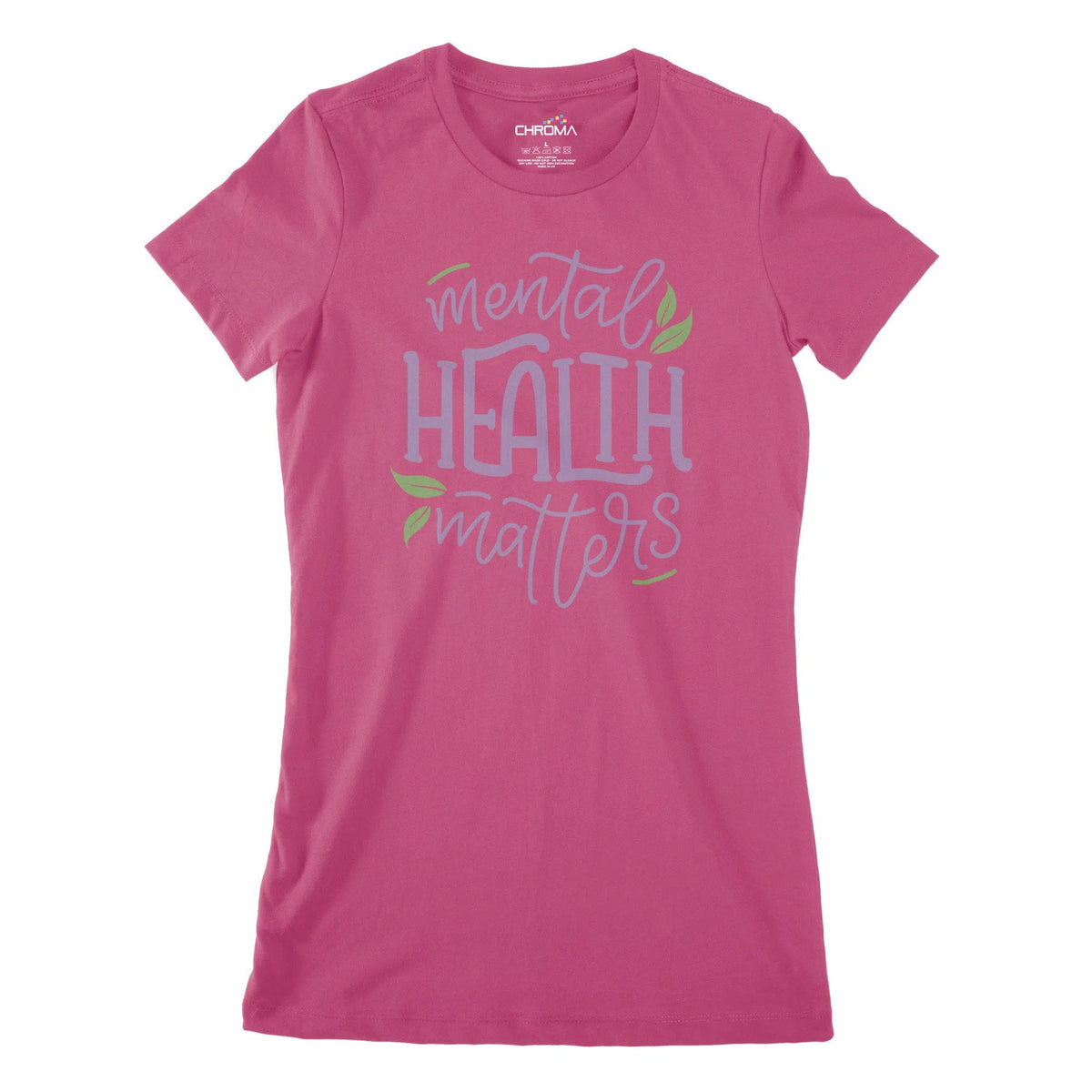 Mental Health Matters Women's Classic Fitted T-Shirt Chroma Clothing