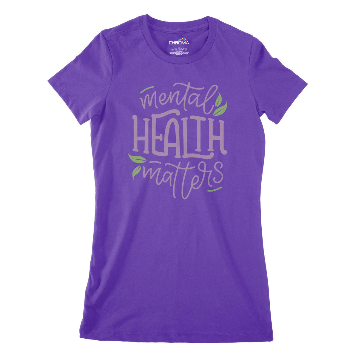 Mental Health Matters Women's Classic Fitted T-Shirt Chroma Clothing