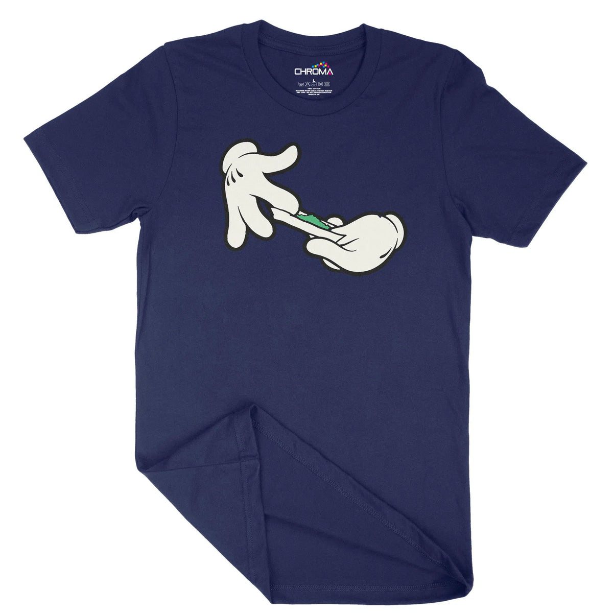 Mickey Hands Rolling Smoker Unisex Adult T-Shirt | Quality Slogan Clot Chroma Clothing