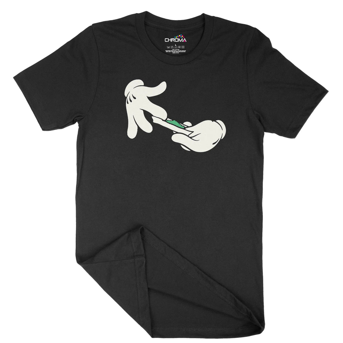 Mickey Hands Rolling Smoker Unisex Adult T-Shirt | Quality Slogan Clot Chroma Clothing