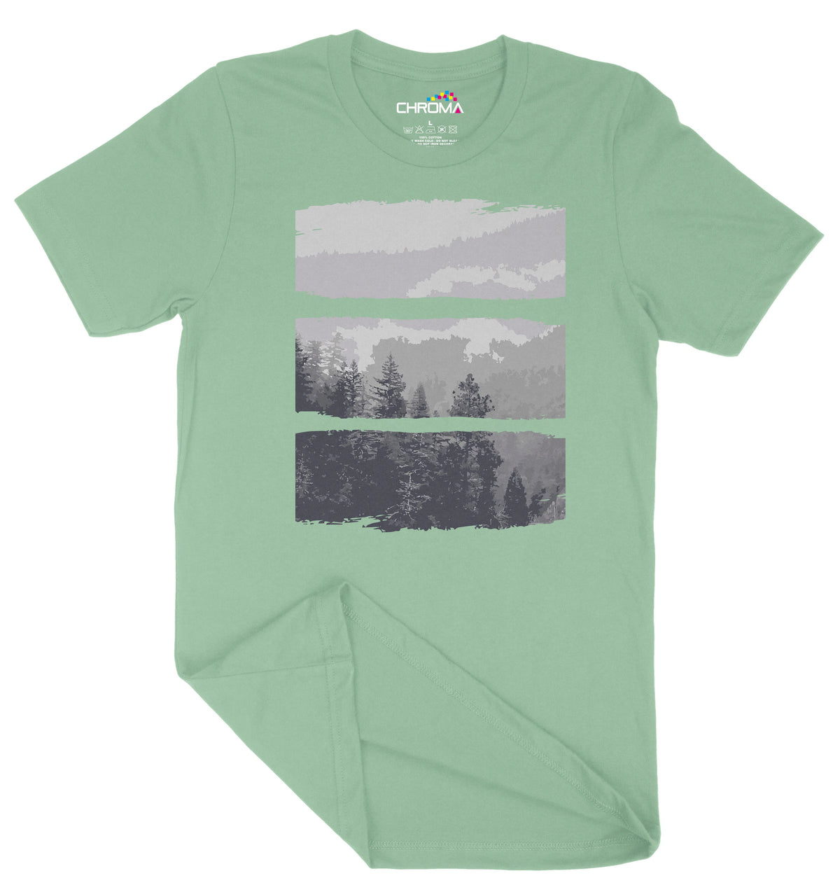 Monochrome Forest Unisex Adult T-Shirt | Premium Quality Streetwear Chroma Clothing