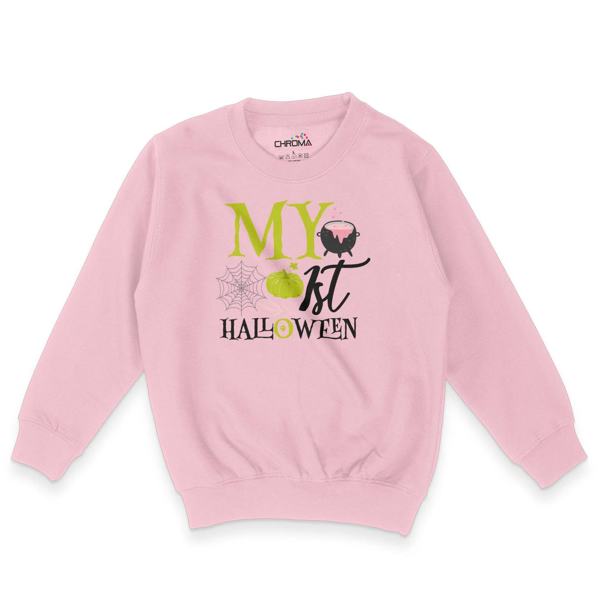 My First Halloween Unisex Youth Sweatshirt | Premium Halloween Clothin Chroma Clothing