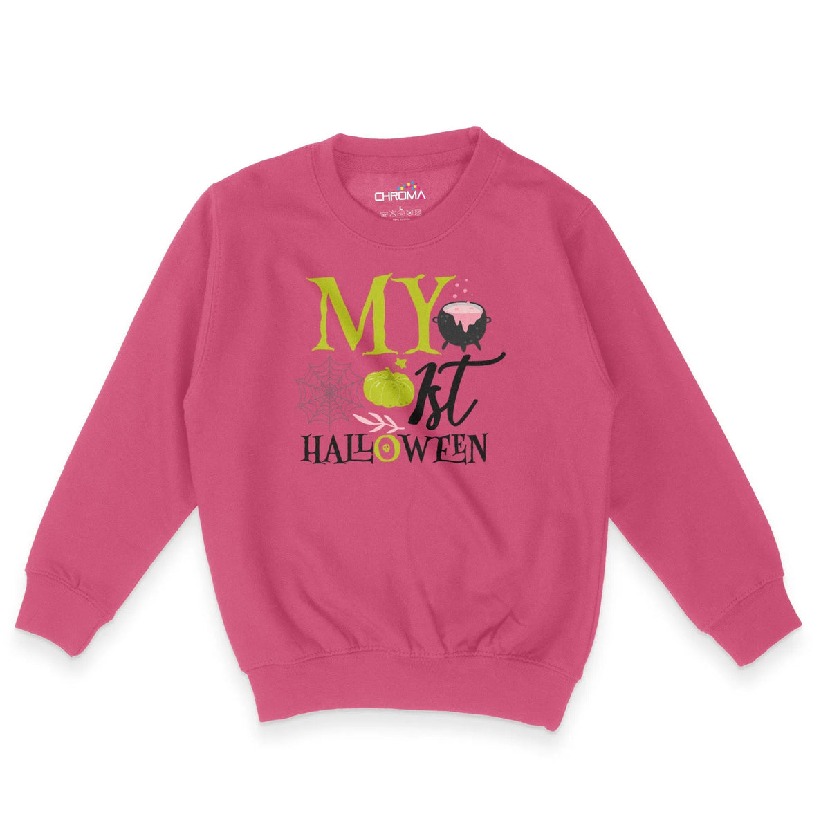 My First Halloween Unisex Youth Sweatshirt | Premium Halloween Clothin Chroma Clothing