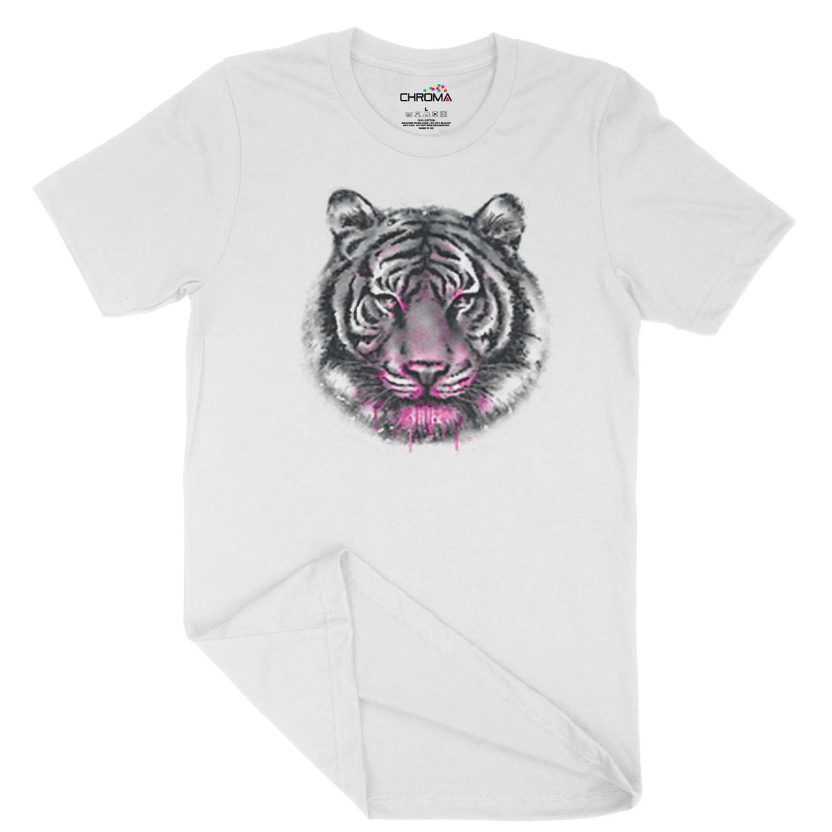 Neon Tiger Unisex Adult T-Shirt | Quality Slogan Clothing Chroma Clothing