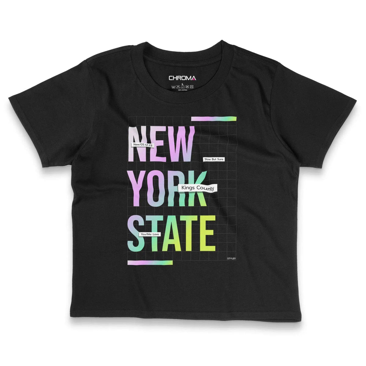 New York State | Women's Cropped T-Shirt Chroma Clothing