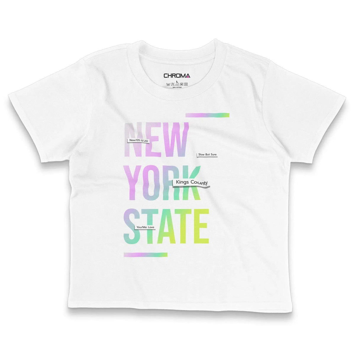 New York State | Women's Cropped T-Shirt Chroma Clothing